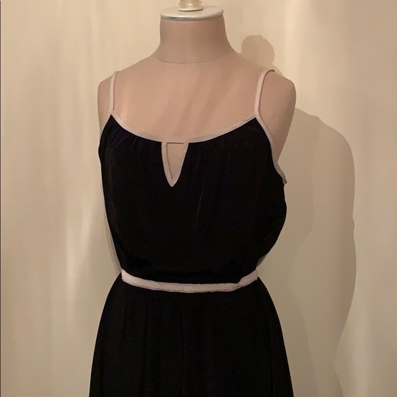 Willow & Clay Black/Cream Colorblock Midi Dress, M - Picture 9 of 16